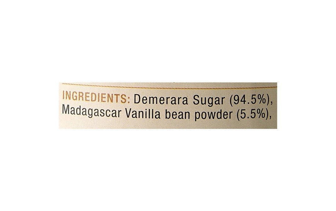 Sprig Demerara Sugar Infused with Real Madagascar Vanilla Beans   Glass Jar  175 grams